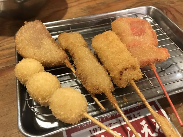 チェーン店 串カツ田中 なんか揚げ物 100円 奨学金で飯を喰らうマン