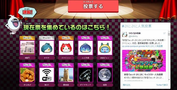 妖怪ウォッチぷにぷに わけのわからない人気投票 ぷにぷにvsそれ以外を開催ｗｗｗｗｗｗ ヨーソロー まとめずら