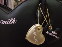 MILK ハートバッグ　40th anniversary ブラック MILK> 40THハートBAG : MILK MILKBOY SAPPORO BLOG