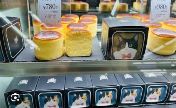 ボヌールのチーズケーキがあったので買ってきた・笑 BASQUE CHEESE CAT