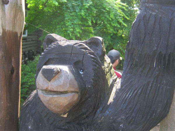 熊 チェーンソーアート チェンソーアート 一点物 看板
