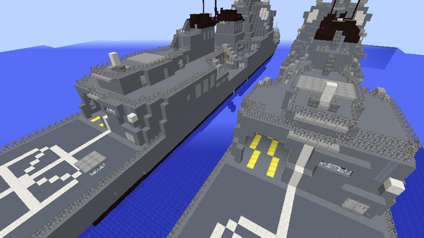 マインクラフトで まや型護衛艦 を作ってみた マインクラフト防衛部