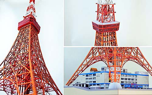 東京タワー ペーパークラフト1/500スケール 東京タワー ペーパークラフト1/500スケール 紙とは思えない完成