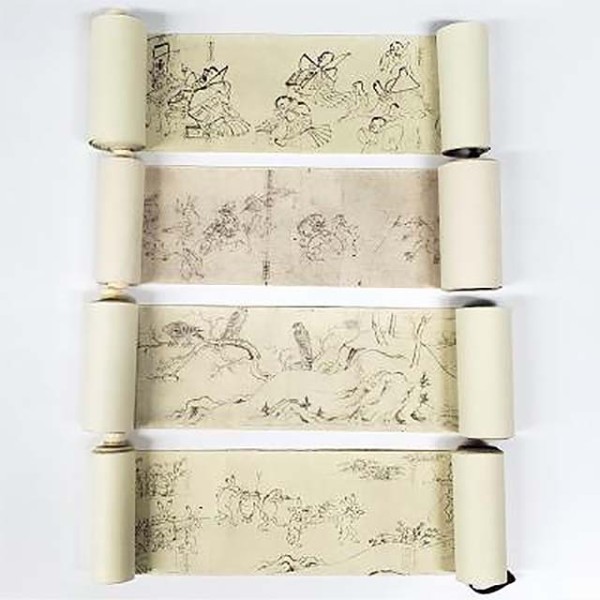 買える国宝「ミニチュア絵巻 鳥獣戯画（4巻セット）」 : 日刊 