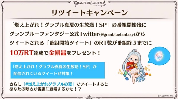 グラブル 夏の配布アイテム 情報まとめ 真夏の生放送sp ミニゴブ速報 グラブルまとめ