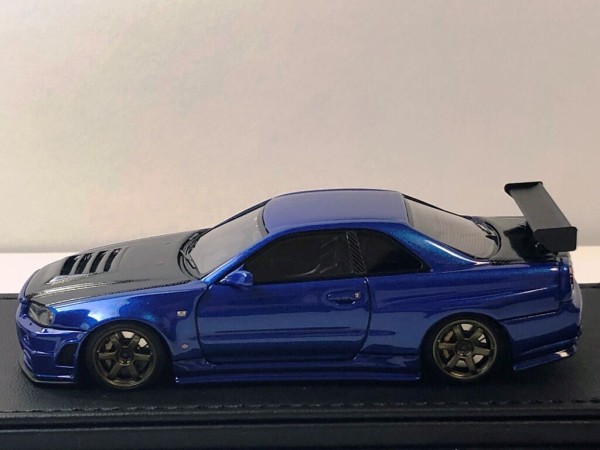 イグニッションモデル　ニスモ　Z-tune ブルー IG1608 1/43 Nismo R34 GT-R Z-tune Bayside Blue | LINE UP