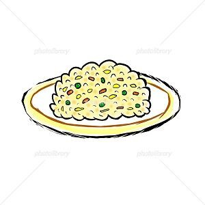 チャーハン イラスト みさとぷりんと イラスト 背景素材