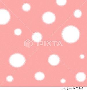 水玉模様 ピンク色 みさとぷりんと イラスト 背景素材