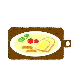 カフェ 朝食 イラスト フリー素材 みさとぷりんと イラスト 背景素材