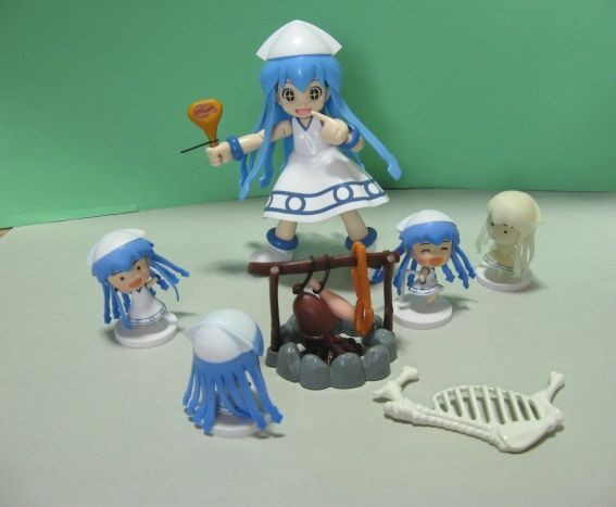 イカ娘～組まなイカ？～＆ミニイカ娘マスコット : 玩具劇場ガン
