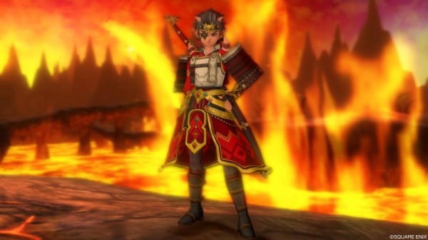 オーガ姿で和風ドレア ルビスのローブ下を使ってドレスアップ ぽれぽれ