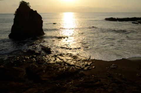 立石公園 秋谷海岸からの夕日 ぶらぶらphoto散歩