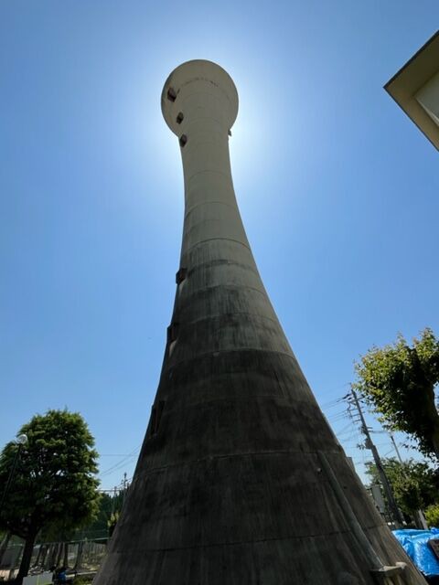 太陽と給水塔のメロディ【給水塔・大阪府茨木市高槻市周辺】 : ( ͡