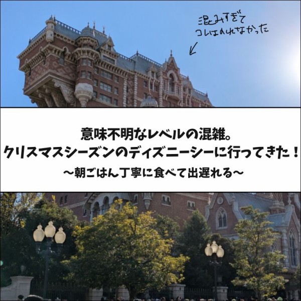 意味不明なレベルの混雑！クリスマスシーズンのディズニーシーに行っ