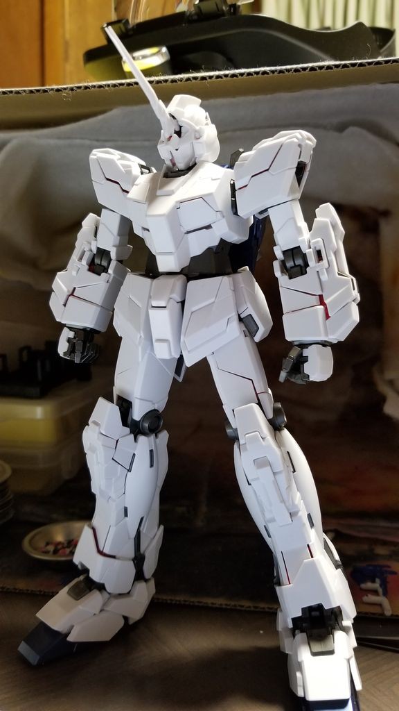 Mg ユニコーンガンダム 仮組み 22世紀に間に合いました 余裕で