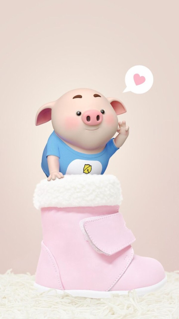 韓国のかわいいロマンチックな告白いたカラー写真 ロック画面の画像 携帯電話の壁紙壁紙の小さなピンクの豚のおなら 壁紙