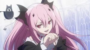 アニメぬり絵 終わりのセラフ オープニング中盤のクルルちゃんをぬりぬり 劇団もちカレー