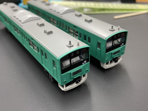 KATO Nゲージ201系エメラルドグリーンを作る！その3 : 鉄道模型を