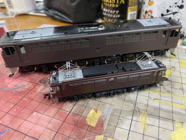 KATO EF65-0 原色と茶色 計2両