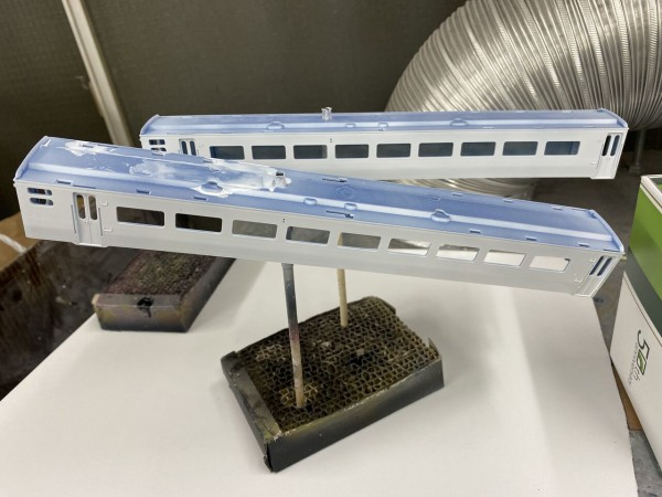 KATO HOゲージ 14系客車スーパーエクスプレスレインボー風を作る