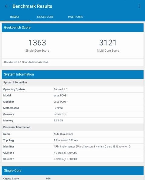 ベンチマーク測定 Asus Zenpad 3 8 0 Z581kl クアッドコアですよ ベンチマーク測定 Asus Zenpad 3 8 0 Z581kl クアッドコアですよ