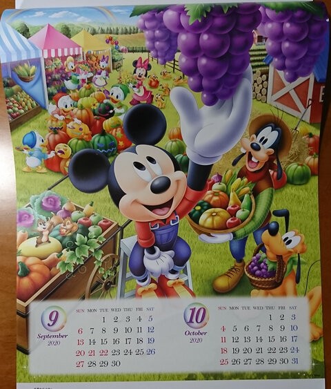 第一生命ディズニーカレンダー 隠れミッキーの答え ムギとあれこれ節約日記