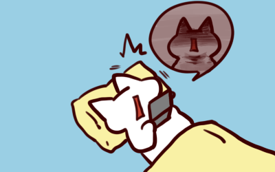 鏡の自分と写真の自分の顔が違いすぎる ほのぼの絵にっき