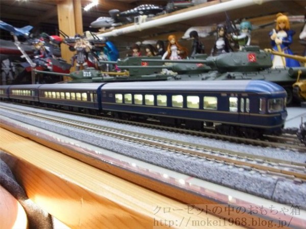 KATO 20系客車 あさかぜ テープLED自作室内灯取付け