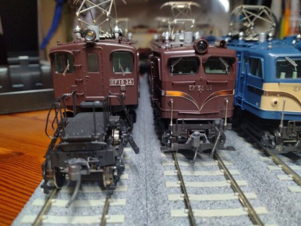 EF58とEF18 : クローゼットの中の鉄道模型