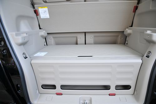 Honda N Box のシートアレンジと自転車を積む クローゼットの中のおもちゃ箱