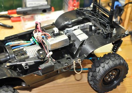 ラジコン タミヤ CC－01 リアサス改造車メカ移植とホイール