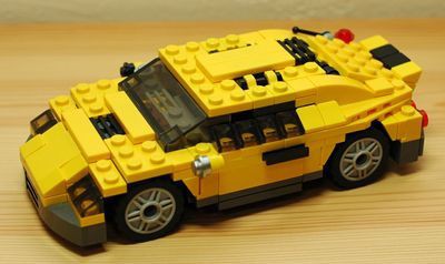 コレクション レゴブロック クリエイター 黄色いスポーツカー クローゼットの中のおもちゃ箱