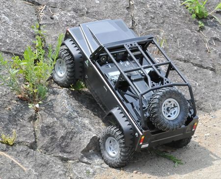 ラジコン タミヤ CR－01改 初走行 川原でシェイクダウン