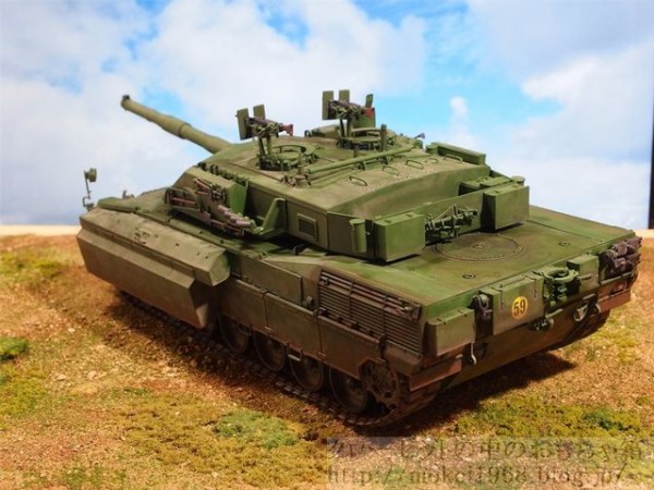トランペッター 1/35 イタリア アリエテC1増加装甲型 完成