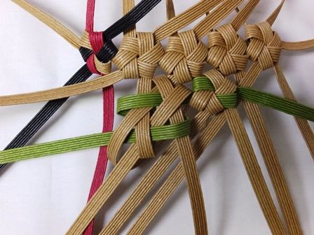 エコクラフト 花結び編みバックの編み方 手作り大好き生活記