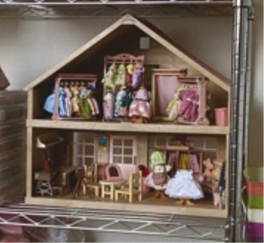 新品 人形あり シルバニア ほしぞらネコの仕立て屋さん リバティプリント ほしぞらネコの仕立て屋さん-リバティプリント- / 家具と人形