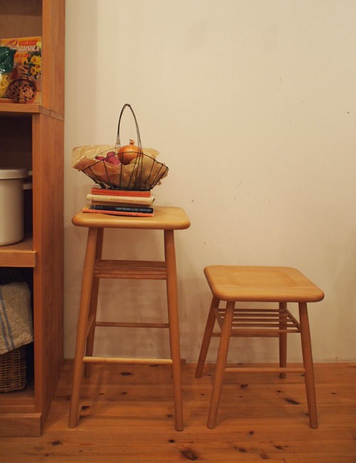 モモナチュラル MOCHA WOOD STOOL L アルダー スツール-