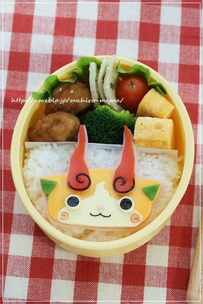 妖怪ウォッチ ジバコマのお弁当 キャラ弁 Momo S Obentou キャラ弁 Powered By ライブドアブログ