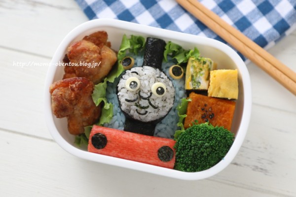 キャラ弁動画レシピ 機関車トーマスのお弁当 Momo S Obentou キャラ弁 Powered By ライブドアブログ