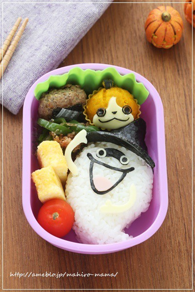 ウィスパー ジバニャンのhalloween弁当 キャラ弁 Momo S Obentou キャラ弁 Powered By ライブドアブログ