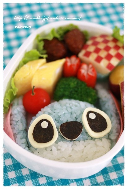 スティッチおにぎりの作り方♪ : momo's obentou＊キャラ弁