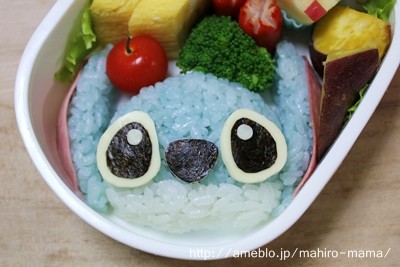 スティッチおにぎりの作り方♪ : momo's obentou＊キャラ弁