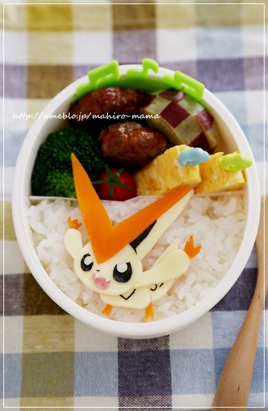 ポケモン ビクティニ キャラ弁 Momo S Obentou キャラ弁 Powered By ライブドアブログ