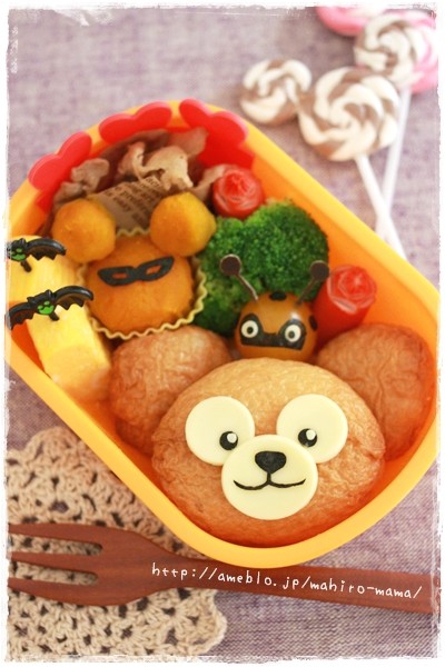 ハロウィンキャラ弁 てんとう虫ダッフィー Momo S Obentou キャラ弁 Powered By ライブドアブログ