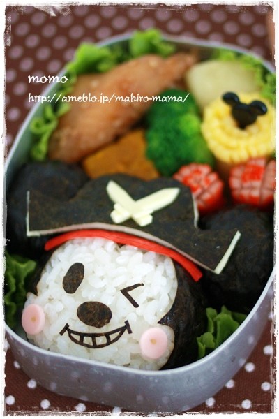 海賊ミッキーのお弁当 Momo S Obentou キャラ弁 Powered By ライブドアブログ