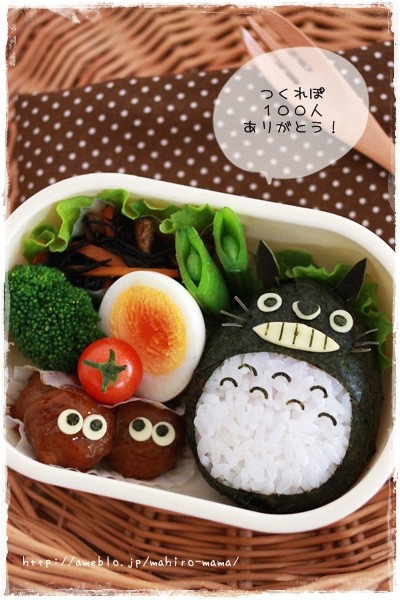 キャラ弁 トトロ まっくろくろすけ Momo S Obentou キャラ弁 Powered By ライブドアブログ