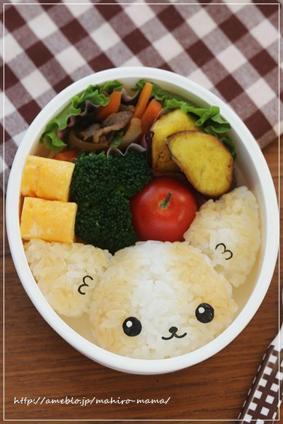 ◇オーダー用◇ダイカット 可愛い キャラお弁当 食いしん坊