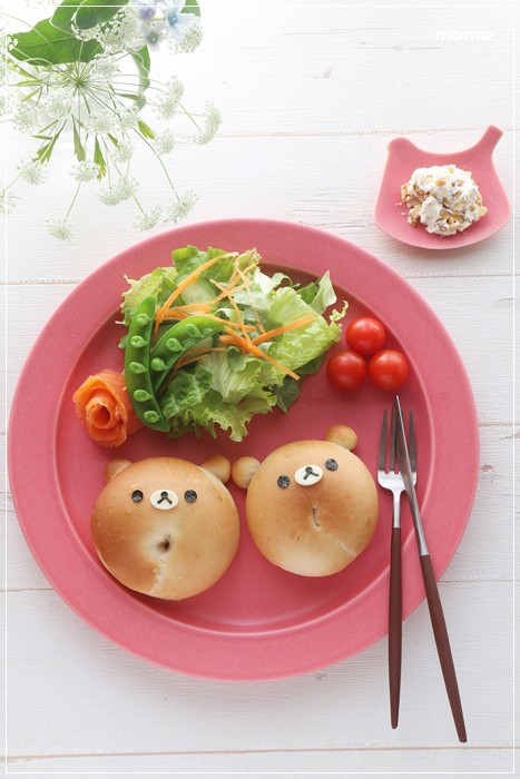 初ベーグル リラックマベーグルのワンプレート キャラパン Momo S Obentou キャラ弁 Powered By ライブドアブログ