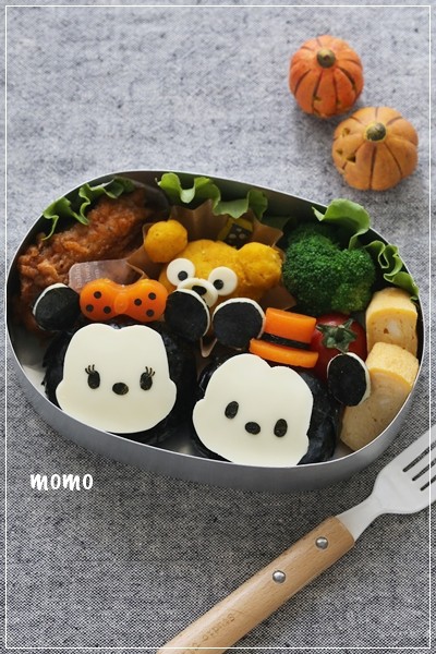 ディズニーツムツム ミッキー ミニーのハロウィン弁当 キャラ弁 Momo S Obentou キャラ弁 Powered By ライブドアブログ