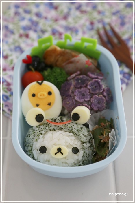 カエルのかぶりものキャラのお弁当 キャラ弁 Momo S Obentou キャラ弁 Powered By ライブドアブログ